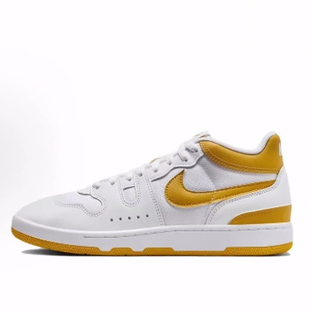 White and 男女同款 Mac 白黄 板鞋 Attack 中帮 Nike Yellow