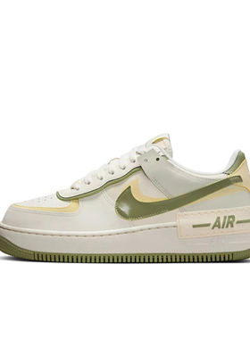 Nike Air Force 1 舒适百搭 低帮 板鞋 女款 白绿色FN6335-101