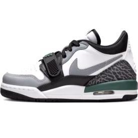 Jordan Legacy 312 LOW 大童  低帮 儿童篮球鞋 白灰绿 男女同款