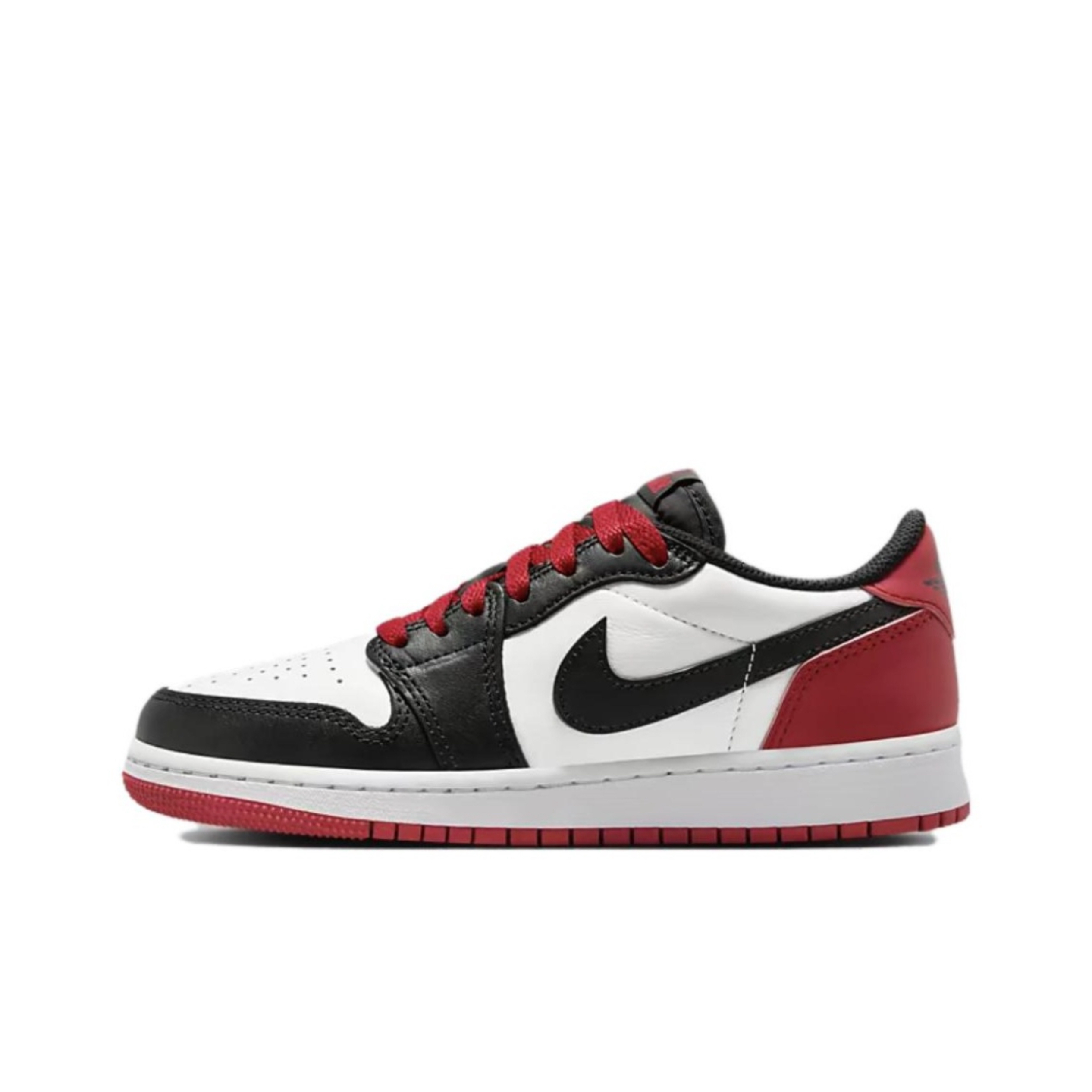 耐克Jordan 1 AJ1 红黑色 低帮休闲运动篮球鞋 CZ0858-106