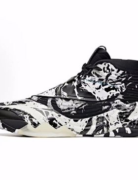 Anta安踏 KT6 舒适百搭 织物合成革 高帮 篮球鞋 男款 黑白