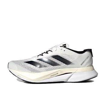 adidas Adizero Boston 12 低帮 跑步鞋 男女同款 白黑