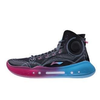LiNing李宁驭帅14䨻迈阿密之夜包裹性支撑回弹高帮篮球鞋男款
