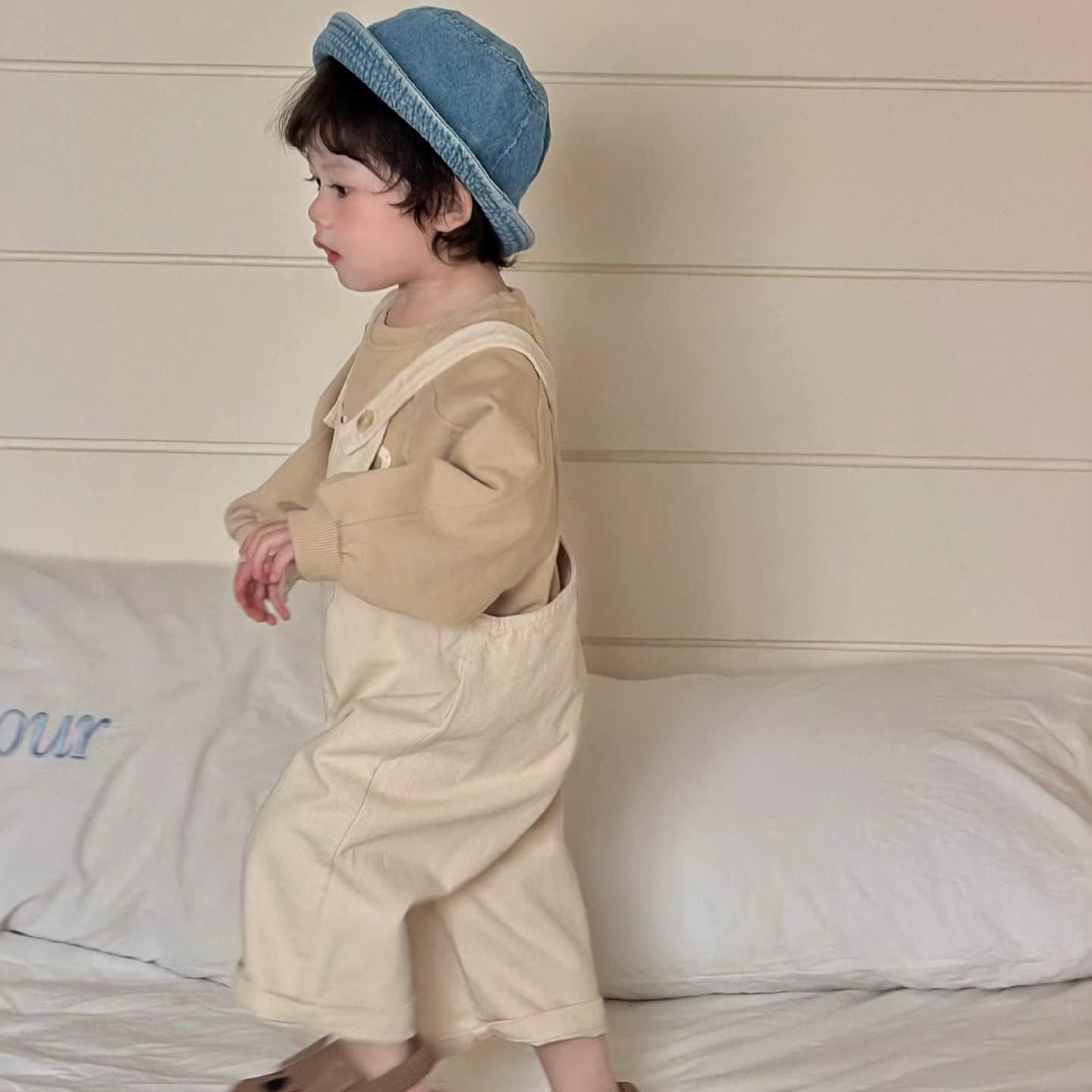 宝宝春装2026新款男童T恤背带裤套装儿童春季童装,童装/婴儿装/亲子装,T恤,淘宝优惠券,粉丝福利购,淘宝优惠卷