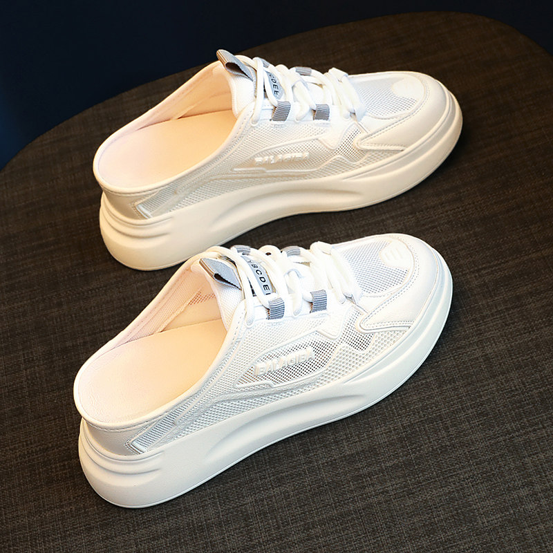 今年流行款，百搭又好看~内半拖女夏季 网红厚底包头凉拖凉鞋