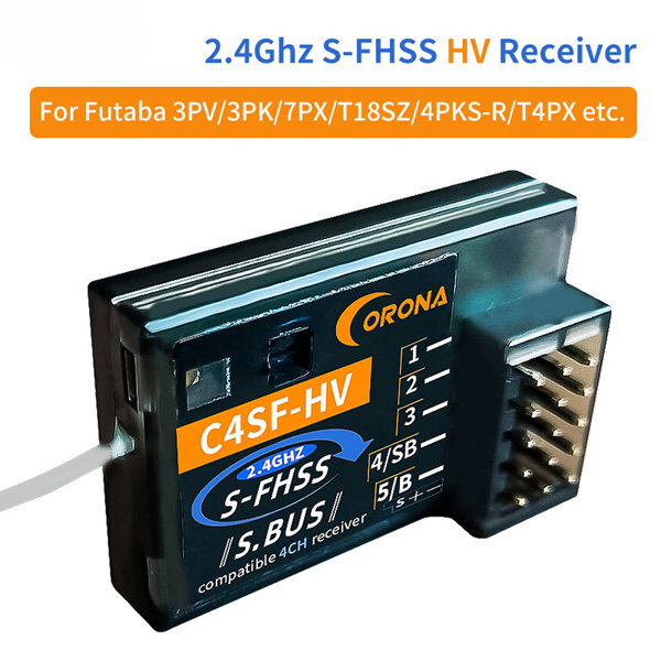 日冠 C4SF-HV S-BUS 2.4G 接收机 兼容 futaba 3PV 3PK 4PKS T14S