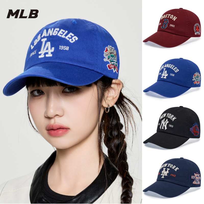 韩国MLB专柜正品25新款复古刺绣学院风棒球帽鸭舌潮帽3ACPB105N