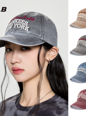 韩国MLB专柜正品25新款复古水洗做旧棒球帽鸭舌潮帽3ACPV185N