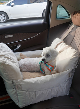 跨境狗狗车载安全座椅狗窝汽车内专用前排小型犬狗子宠物坐车神器