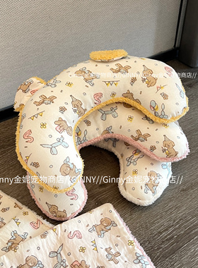 GINNY韩国ins爆款宠物小枕头/双面窝垫猫狗家居毯子四季防凉保暖