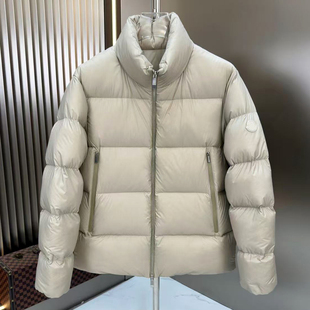 2025欧货高端冬季男女羽绒服短款立领加厚白鹅绒保暖面包外套