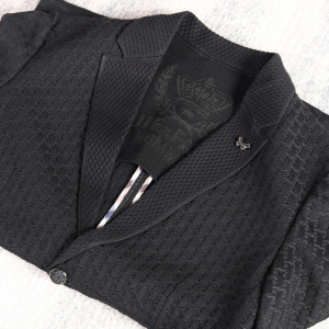 帅到没朋友 秋冬编织提花针织面料 商务休闲百搭便西西服男士西装
