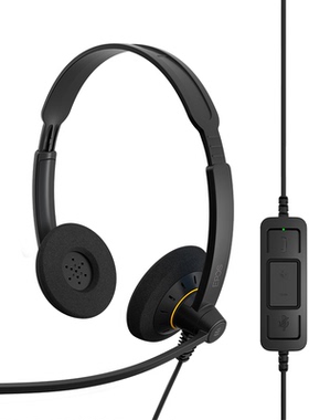 音珀EPOS/SENNHEISER IMPACT SC60 USB ML头戴式双耳降噪电脑耳机