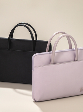 2025新款笔记本手提电脑包适用华为matebook14 s简约x pro公文包15男女d14通勤E二合一d16商务13保护套高颜值