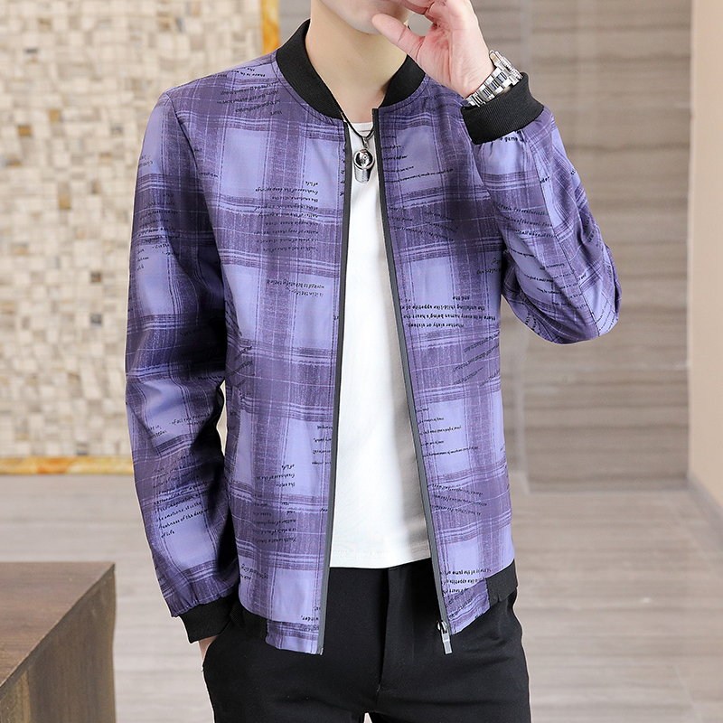 New jacket men's Plaid Jacket trend