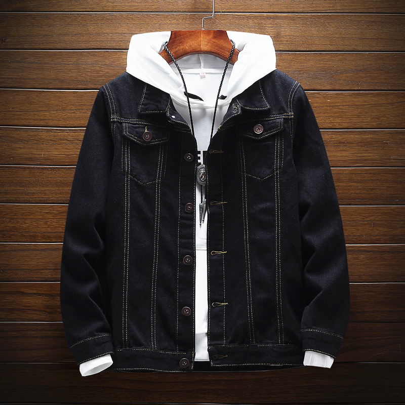 New denim jacket Korean solid color jacket