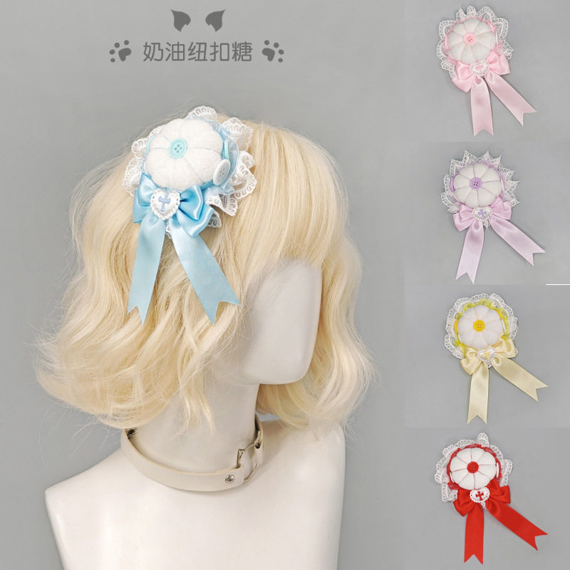 手作千禧风y2k纽扣发包lolita多巴胺对夹二次元日系软妹LO娘头饰,饰品/流行首饰/时尚饰品新,民族风发饰,淘宝优惠券,粉丝福利购,淘宝优惠卷