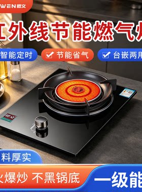 樱文红外线燃气灶定时台式猛火灶