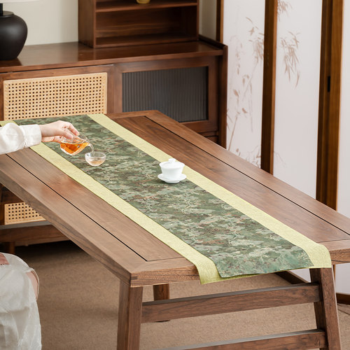 双面茶席新中式禅意防水长条