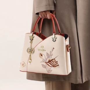 母亲节38妇女节生日礼物送妈妈实用手提女士中年大容量妈妈斜挎包