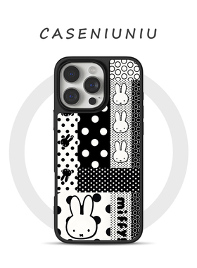 日韩ins米菲兔miffy 适用苹果华为小米手机壳磨砂磁吸iPhone17promax新款16可爱15卡通14甜酷13高级感手机壳