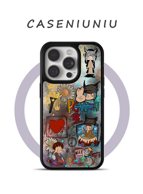 BIGBANG权志龙适用于苹果17promax手机壳磁吸iPhone16专辑POWER15原创卡通14全包磨砂13华为小米手机壳可爱潮