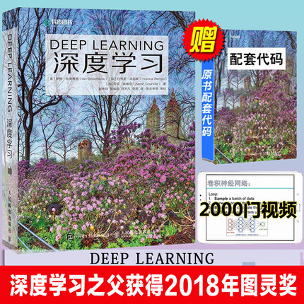 【旗舰店正版】深度学习 deep learning中文版花书AI书籍神经网络框架算法机器人系统编程AI书籍程机器学习人工智能程序设计教程书