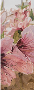c类花 全季汉庭酒店易购同款装饰画挂画定制定做180x60 cm
