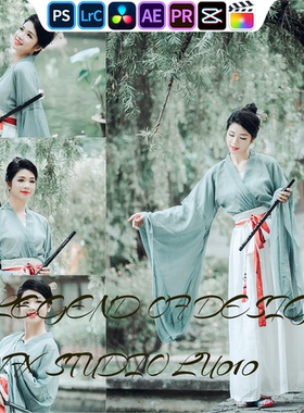 ETS206 园林汉服古风｜lr预设PR滤镜PS达芬奇LUTs达芬奇剪映FCP