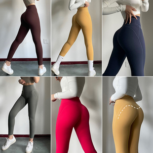 普拉提紧身长裤 免穿内裤 无尴尬运动速干收腹健身裤 高腰提臀瑜伽裤