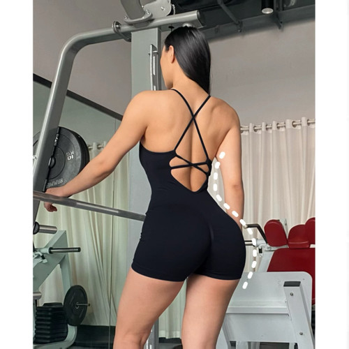 【收腰显瘦】美背健身连体衣