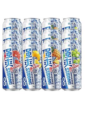 锐澳RIO强爽8度0糖500ml预调鸡尾酒凤梨/西柚/柠檬/白葡萄伏特加
