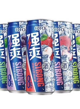 RIO锐澳强爽500ml白桃荔枝葡萄0糖凤梨8度临期伏特加预调鸡尾酒