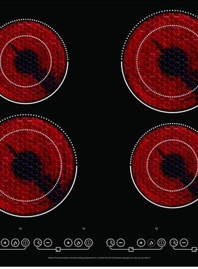 新款德厨格卫原装TEKA/德格 VE 4 四眼嵌入式电陶炉