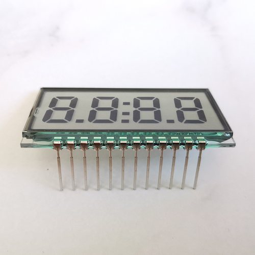 4位8字7段码时钟lcd液晶显示屏