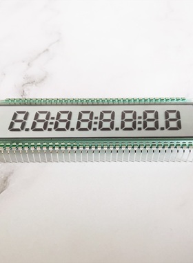 宽温宽视角TN段码液晶屏静态驱动8位段式LCD屏仪表用数显屏EDS806