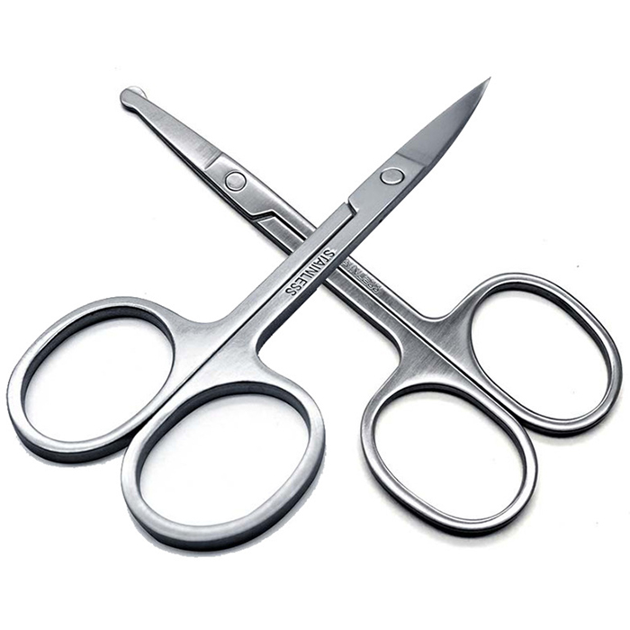 包邮鼻毛假睫毛弯头圆头不锈钢