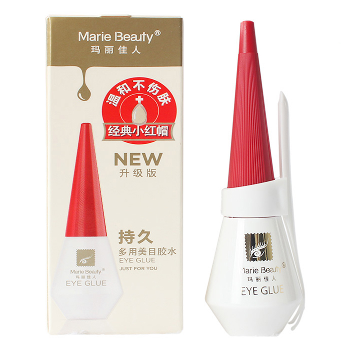 满包邮 批发 玛丽佳人假睫毛胶水双眼皮贴白色透明超粘多用12ml