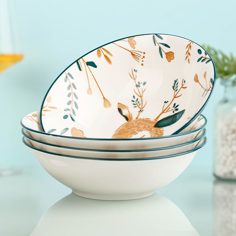 骨瓷中式大众大碗沙拉碗餐具汤碗