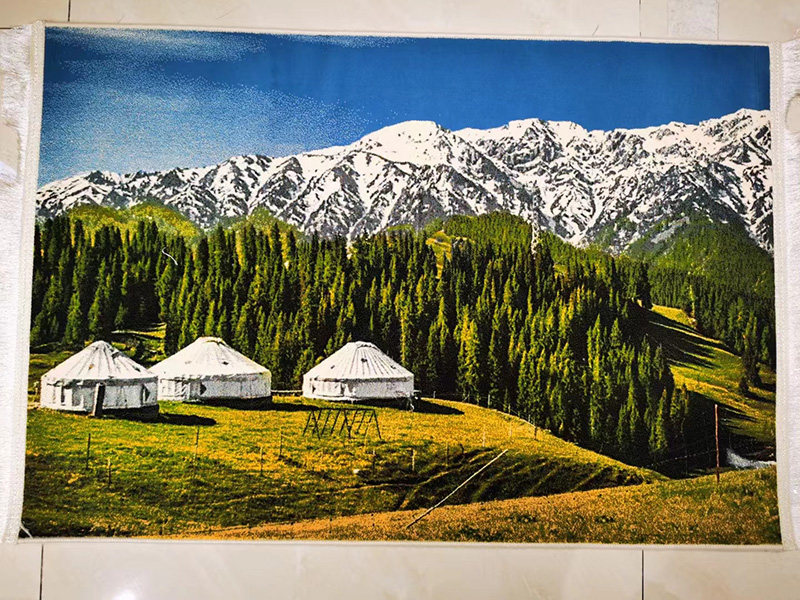 风景挂毯客厅卧室书房玄关欧美北欧现代简约田园装饰画背景墙壁毯