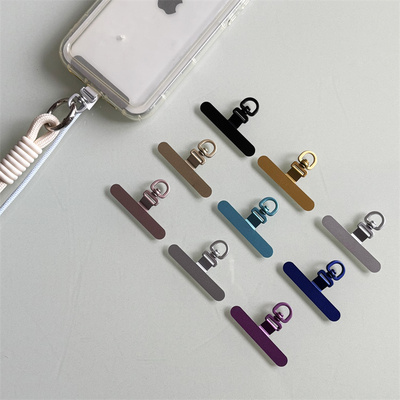 360度旋转超薄0.02cm磨砂金属连接扣链夹片固定垫片结实手机壳挂钩挂件手环手链卡贴挂绳防丢失不露边不顶壳