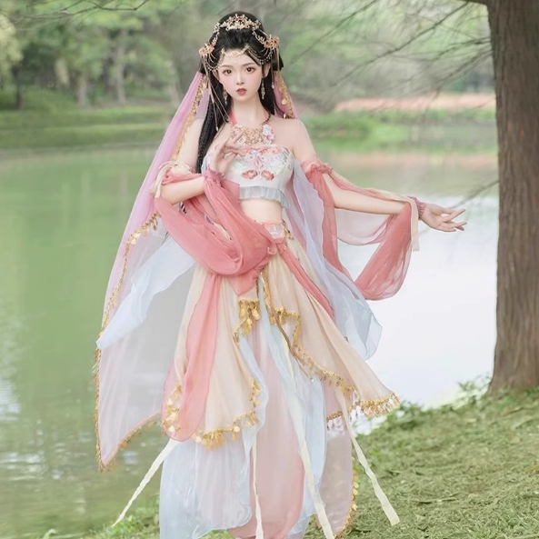 敦煌飞天汉服出租茉莉公主