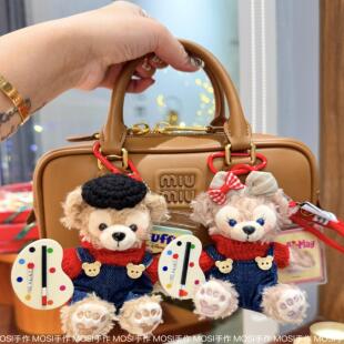 情侣卡通小熊包包挂件汽车钥匙扣挂饰高级毛绒玩偶情侣生日礼物