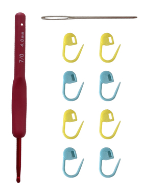 六织织LUCKiKi钩针4毫米  适配2mm空心棉