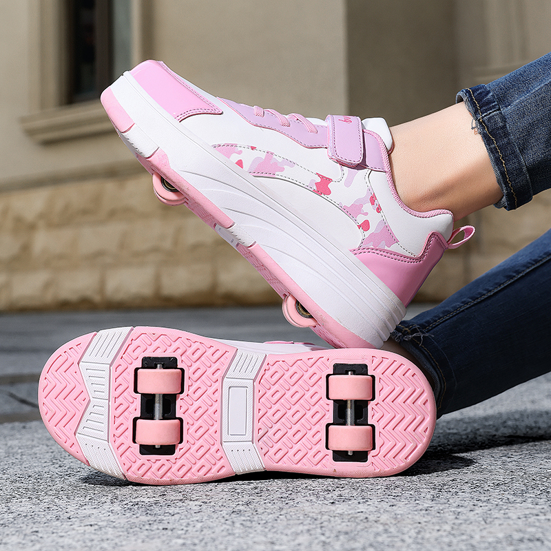 四轮暴走鞋可走可滑溜冰鞋