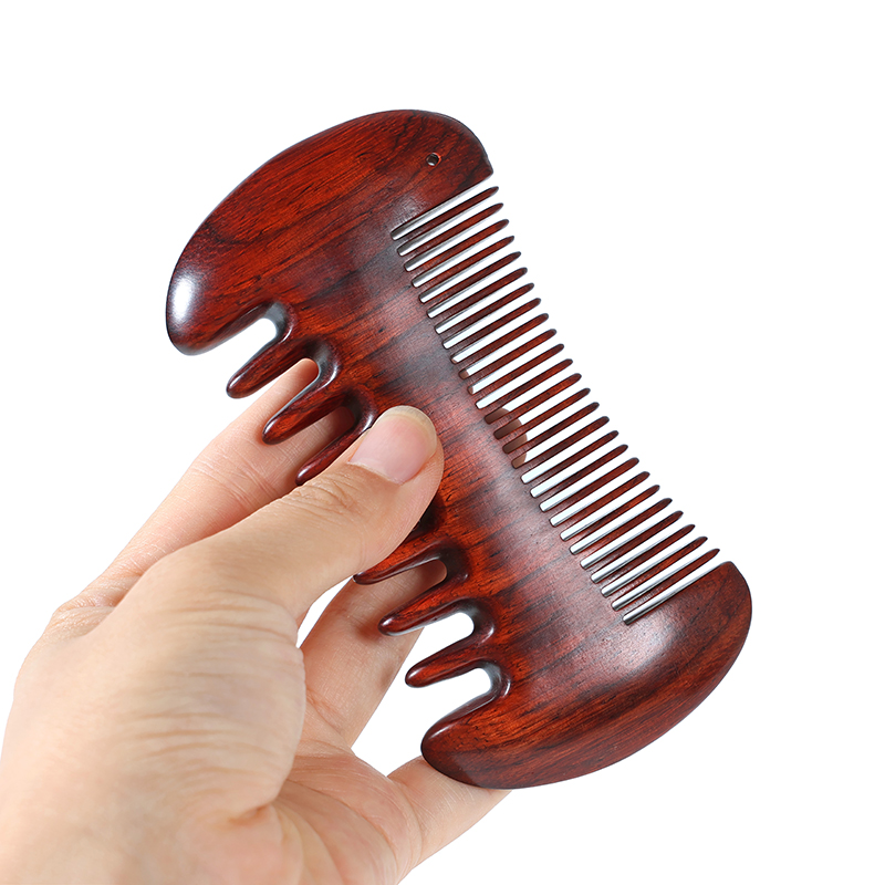 原木无漆双面按摩梳大月梳承善堂