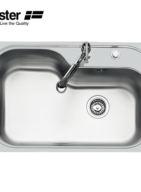 Foster意大利进口 不锈钢细纹压花 台上厨房水盆水槽 1579460