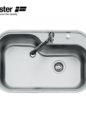 Foster意大利进口厨房 Tornado系列嵌平/台上盆 海湾槽 大单盆