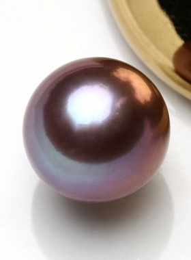 【彩云】10mm AAAA近正圆天然淡水爱迪生珍珠性价比捡漏定制BMB