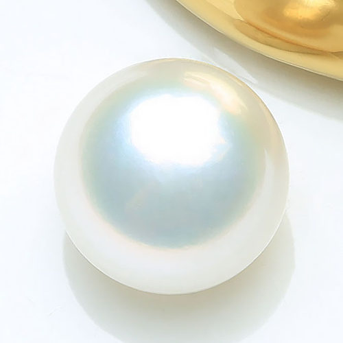天然淡水珍珠无瑕极光白透彩